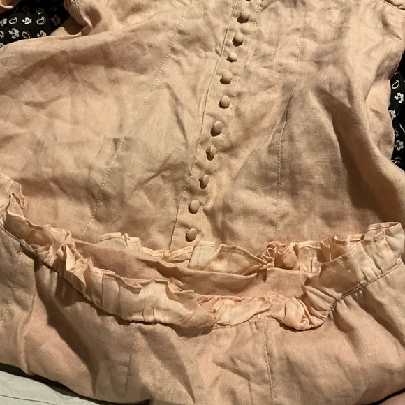 Chic Blush Ruffle Sleeve Mini Dress - Picture 4 of 8